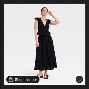 NWOT Elegant Linen/Rayon Blend 2 Piece Matching Maxi Skirt Set